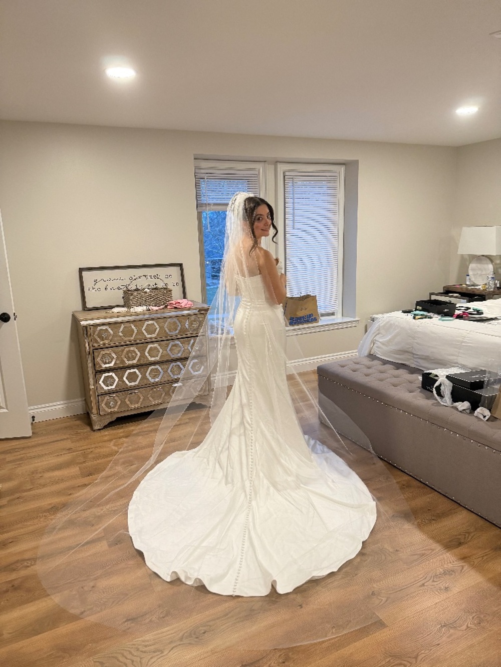 Eloise Satin Wedding dress size S